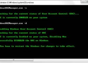 software - Windows UAC Manager 2.0 screenshot