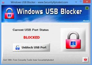 software - Windows USB Blocker 5.0 screenshot