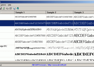 software - WinFontsView 1.10 screenshot
