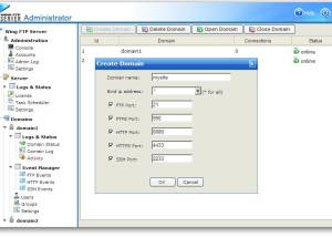 Wing FTP Server For Linux screenshot