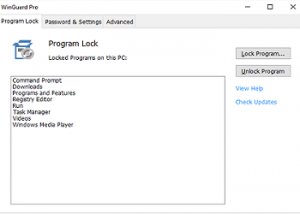 WinGuard Pro screenshot