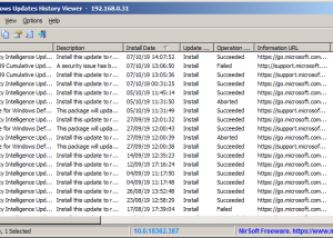 software - WinUpdatesView 1.18 screenshot