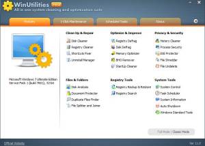 WinUtilities Pro BUILD 180401 screenshot