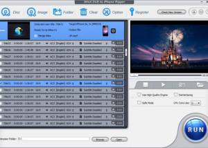 software - WinX Bluray DVD iPhone Ripper 4.5.2 screenshot
