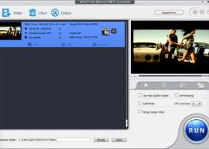 WinX Free MP4 to WMV Converter screenshot