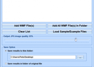 WMF To JPG Converter Software screenshot