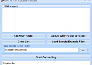 WMF To TIFF Converter Software screenshot