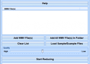 software - WMV File Size Reduce Software 7.0 screenshot