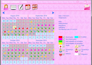 Women Calendar screenshot