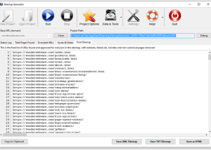 WonderWebWare SiteMap Generator screenshot