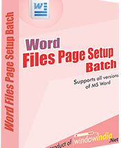 Word File Page Setup Batch screenshot