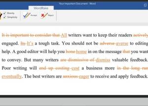 software - WordRake for Word 5.0.10830.1 screenshot