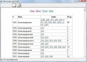 software - WordTabulator 3.5 screenshot