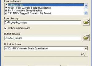 software - WSQ image library (for fingerprints) 4.1 screenshot