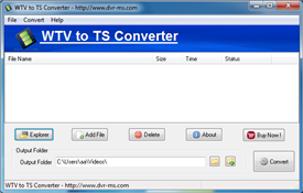 software - WTV H.264 to TS Converter 1.4.1 screenshot