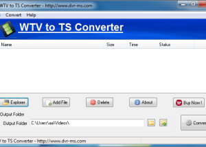 software - WTV to TS Converter 23.0.0827.2 screenshot