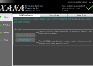 software - XANA Evolution Antivirus 6.0.0.4 screenshot