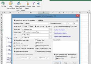 software - XCell Compiler 2.6 screenshot