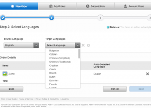 software - Xerox® Easy Translator Service 1.7 screenshot