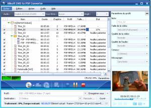 Xilisoft DVD pour PSP Convertisseur screenshot