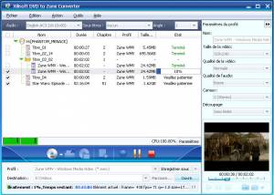 Xilisoft DVD pour Zune Convertisseur screenshot