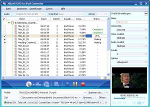 Xilisoft DVD to iPod Converter screenshot