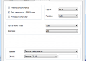 software - XLS (Excel) to DBF Converter 3.45 screenshot