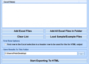 software - XLS To HTML Converter Software 7.0 screenshot