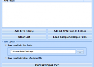 software - XPS To PDF Converter Software 7.0 screenshot