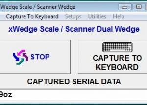 xWedge Weight Scale and Scanner Software screenshot