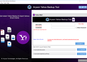 Yahoo Mail Converter screenshot