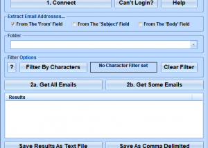 software - Yahoo! Mail Extract Email Addresses Software 7.0 screenshot