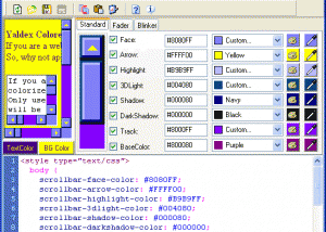 software - Yaldex Colored ScrollBars 1.8 1.8 screenshot