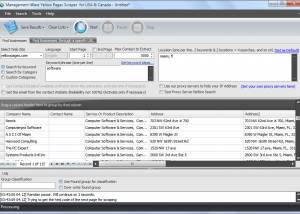 software - Yellow pages scraper for USA and Canada 1.0.0.4 screenshot