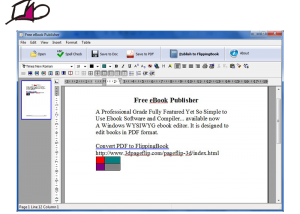 software - YouKSoft Free eBook Publisher 1.0 screenshot