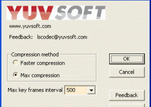 YUVsoft's Lossless Video Codec screenshot