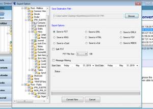 software - Zimbra TGZ to PST Converter 1.0 screenshot