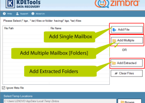 software - Zimbra to Outlook Converter 6.5 screenshot