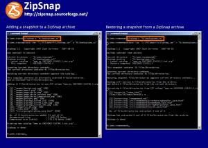 software - ZipSnap 2.1 screenshot