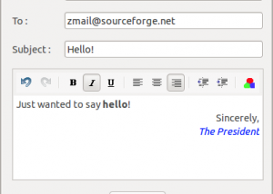 ZMail screenshot