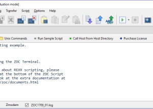 software - ZOC Terminal 8.10.1 screenshot