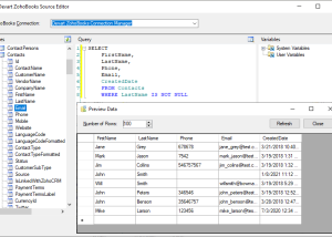 Zoho Books SSIS Components by Devart screenshot