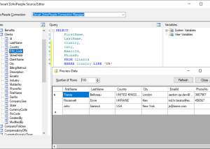 software - Zoho People SSIS Components by Devart 3.0.630 screenshot