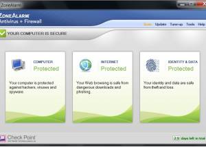 ZoneAlarm Antivirus & Firewall 2013 screenshot