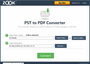 software - ZOOK PST to PDF Converter 3.0 screenshot