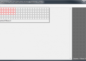 Zoople Grid Size Selector for WinForms screenshot